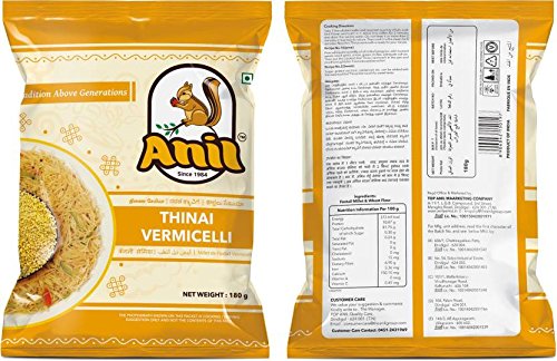 Anil Thinai Vermicelli 180g/6.349 oz (Pack of 5)