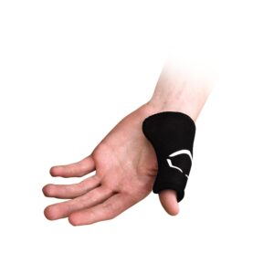 evoshield mlb catcher's thumb guard - black, small/medium