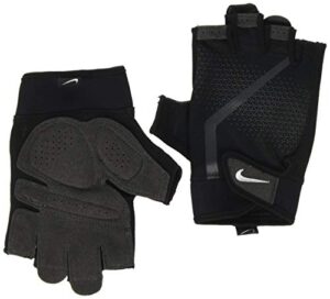 nike mens extreme fitness gloves black | white large