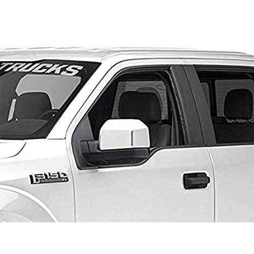 LJ INTERNATIONAL Quality Accessories Triple Chrome Plated Full Mirror Covers Compatible with Ford F150