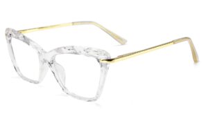 feisedy cat eye glasses frame clear lenses eyewear women b2440