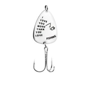 love you more than you love fishing lure, gift for boyfriend husband dad birthday christmas gifts xmas