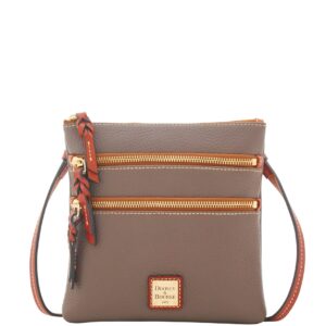 Dooney & Bourke Handbag, Pebble Grain North South Triple Zip Crossbody - Elephant