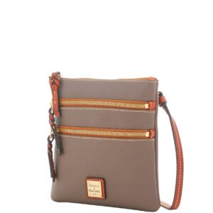 Dooney & Bourke Handbag, Pebble Grain North South Triple Zip Crossbody - Elephant