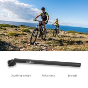 Vbestlife ycle Post 27.2/28.6/30.8/31.6 X 450Mm Aluminum Alloy MTB Road Mountain Bike Post (Black) (31.6 * 450Mm) Tija 31.6 450 450Mm++Post