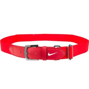 nike baseball belt red | white