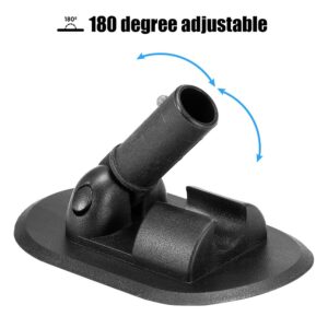 Lixada 180 Degree Rotation Kayak Canopy Mount Base for Inflatable Boat Canoe Awning Sun Shelter