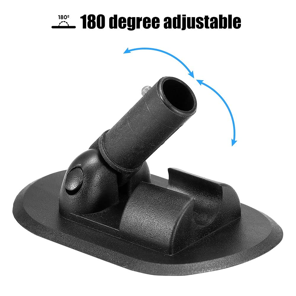 Lixada 180 Degree Rotation Kayak Canopy Mount Base for Inflatable Boat Canoe Awning Sun Shelter