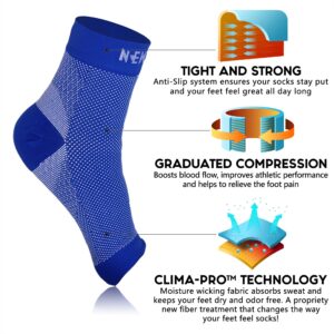 NEWZILL Plantar Fasciitis Socks with Arch Support, BEST 24/7 Foot Care Compression Sleeve, Eases Swelling & Heel Spurs, Ankle Brace Support, Increases Circulation, Relieve Pain Fast