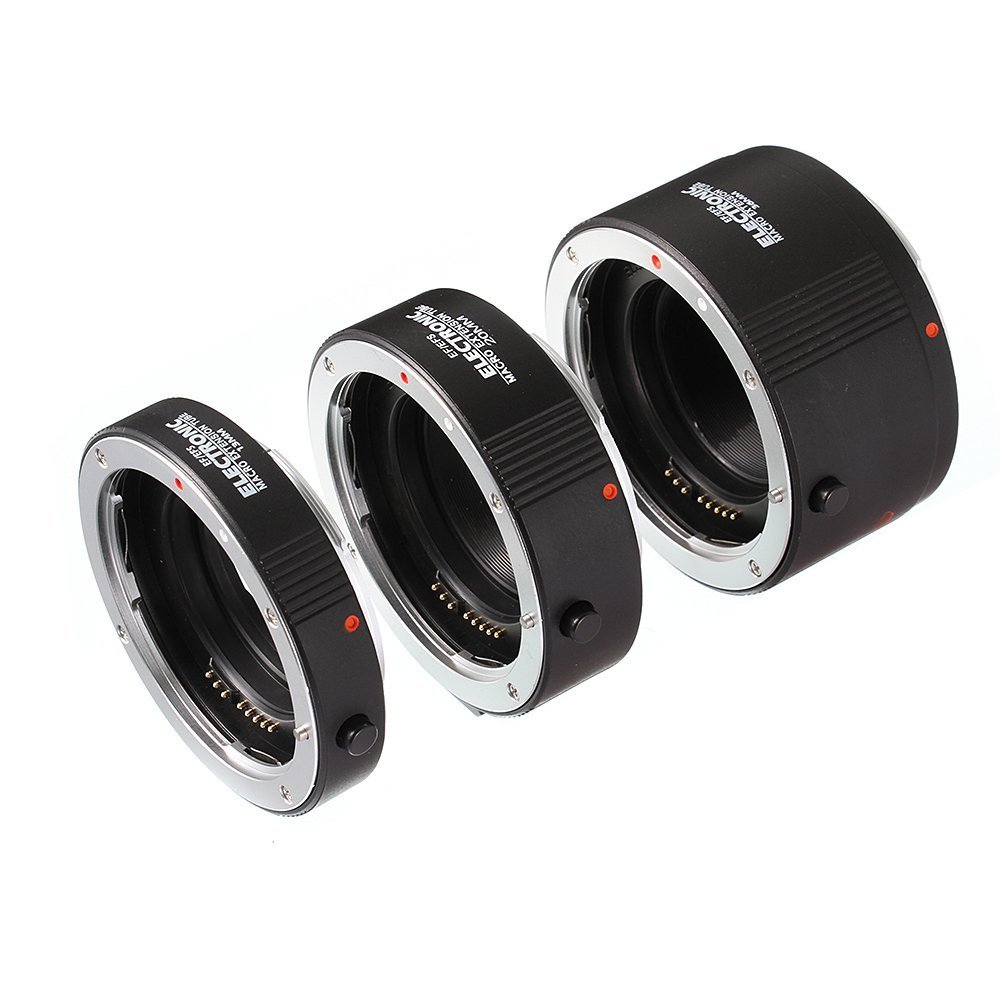 Fotga Macro AF Auto Focus Automatic Extension Tube Ring 13mm + 20mm + 36mm Set for Kenko Canon EF EF-S Lens