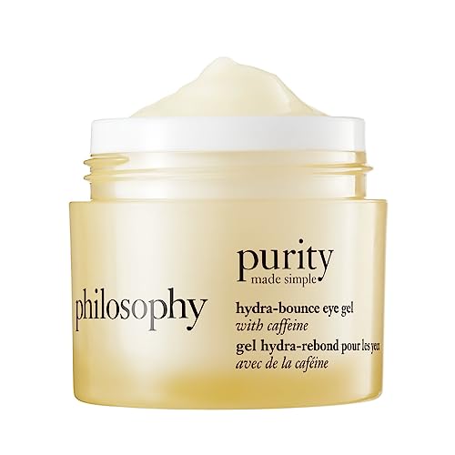 philosophy purity made simple hydra-bounce eye gel - with meadowfoam seed oil, shea butter & gingko extract – provides 24-hour hydration for a brighter, smoother eye area all day long - 0.5 fl oz.