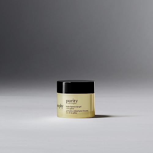 philosophy purity made simple hydra-bounce eye gel - with meadowfoam seed oil, shea butter & gingko extract – provides 24-hour hydration for a brighter, smoother eye area all day long - 0.5 fl oz.