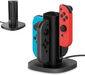 centeni joy con charging dock switch controller charger station for nintendo switch 2017& nintendo switch oled joy-con