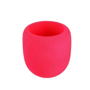 Foam Microphone Windscreen- Aedor Quality Sponge Mic Cover as a pop filter for Blue Yeti, Yeti Pro Condenser Microphones(Red)