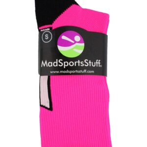 MadSportsStuff Triumph Pink Ribbon Awareness OTC Socks (Neon Pink/Pale Pink, Small)