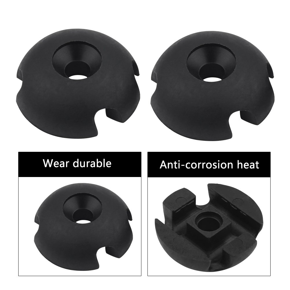 Deck Line, 10pcs Nylon Large Clover Deck Line Slotted Round Out Fitting for Kayak Canoe DIY