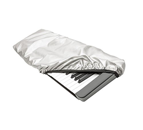 Maloney StageGear Piano Keyboard Dust Cover for 49 Key Keyboards - Reversible Black Nylon Keeps it Free from Dust, Dirt, & Moisture; Silver Reflective Material Protects from Sun - Small Case (95728)