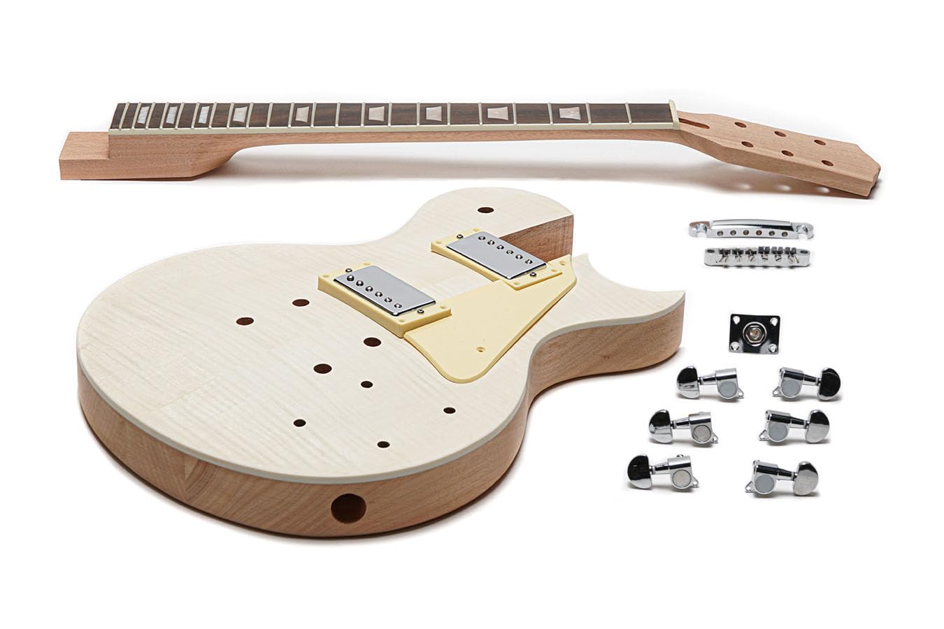 Solo LPK-10 DIY Guitar Kit With Flame Maple Top