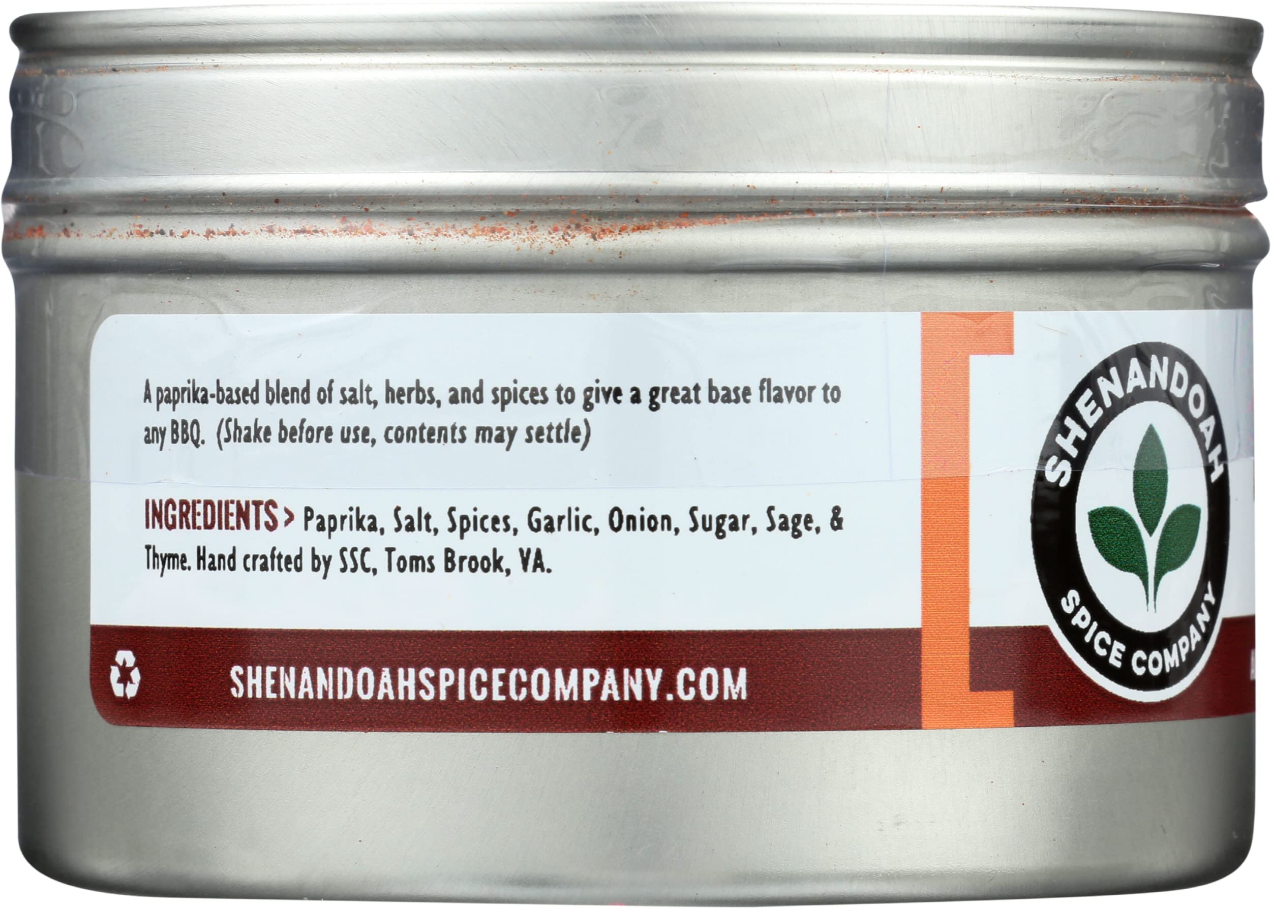 SHENANDOAH SPICE CO Rub Dry, 4.8 OZ