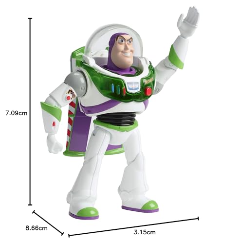 Disney Pixar Toy Story 4 Blast-Off Buzz Lightyear Figure, 7 in / 17.78 cm-Tall, with Lights, Phrases, Sounds and Pop-Out Wings, Gift for Kids 3 Years and Older [Amazon Exclusive]