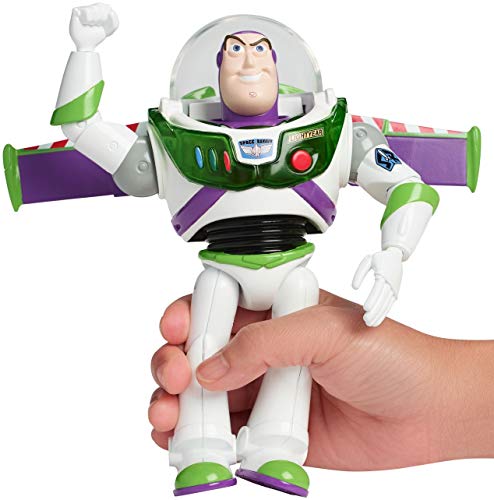 Disney Pixar Toy Story 4 Blast-Off Buzz Lightyear Figure, 7 in / 17.78 cm-Tall, with Lights, Phrases, Sounds and Pop-Out Wings, Gift for Kids 3 Years and Older [Amazon Exclusive]