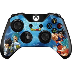 skinit decal gaming skin compatible with xbox one controller - officially licensed dragon ball super goku vegeta super ball design