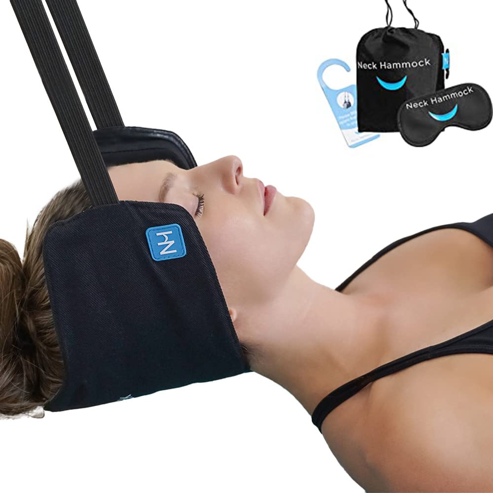 The Original Neck Hammock Neck Stretcher - Cervical Traction Device for Neck Decompression - Portable Device for Neck Tension Relief