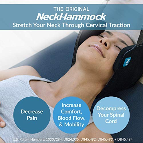 The Original Neck Hammock Neck Stretcher - Cervical Traction Device for Neck Decompression - Portable Device for Neck Tension Relief