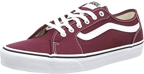 Vans Men's Filmore Decon Platform Shoes, Red Canvas Port Royale White 8j7, 43