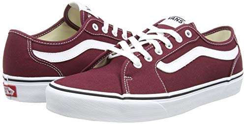 Vans Men's Filmore Decon Platform Shoes, Red Canvas Port Royale White 8j7, 43