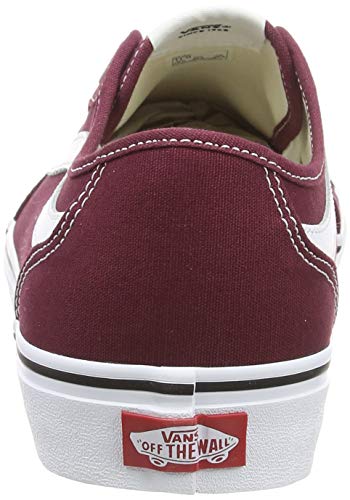 Vans Men's Filmore Decon Platform Shoes, Red Canvas Port Royale White 8j7, 43