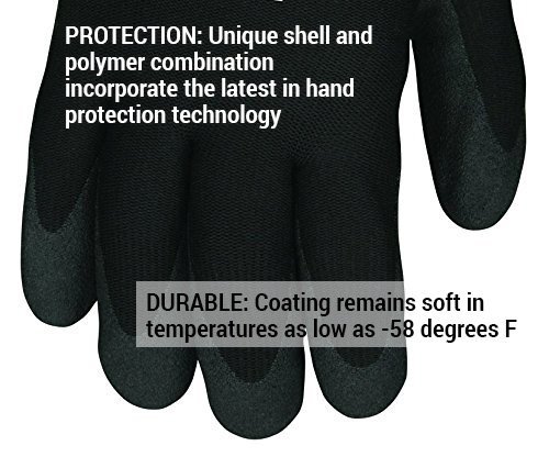 MCR Safety Memphis N9690S Black Unisex Protective Gloves, Size Small (Pack of 2)