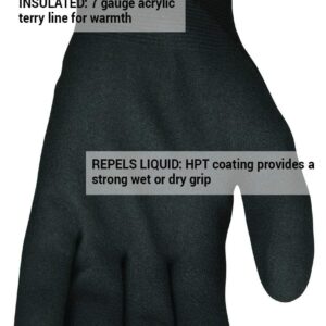 MCR Safety Memphis N9690S Black Unisex Protective Gloves, Size Small (Pack of 2)