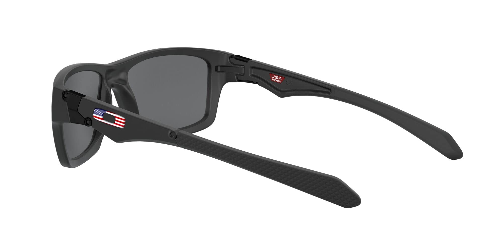 Oakley Men's OO9135 Jupiter Squared Rectangular Sunglasses, Matte Black USA Flag W/Prizm Black, 56 mm