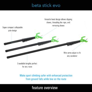 TRANGO Beta Stick EVO | Climbing Tool, Sitck Clip | Compact