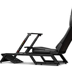 Next Level Racing F-GT Racing Simulator Cockpit. Formula and GT racing simulator cockpit compatible with Thrustmaster, Fanatec, Moza Racing on PC, Xbox and PS