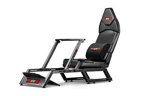 Next Level Racing F-GT Racing Simulator Cockpit. Formula and GT racing simulator cockpit compatible with Thrustmaster, Fanatec, Moza Racing on PC, Xbox and PS