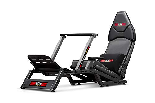 Next Level Racing F-GT Racing Simulator Cockpit. Formula and GT racing simulator cockpit compatible with Thrustmaster, Fanatec, Moza Racing on PC, Xbox and PS