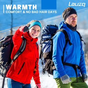 Lauzq Winter Fleece Ear Warmers Muffs Headband for Men Women Kids Ski Running Cycling