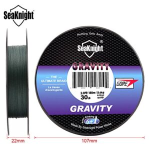 Ochoos Gravity 150M 20-40LB Braided Wire Fishing Line 6+1 Strands Green Fast Sinking Line - (Size: 1.0) - Fishing Line