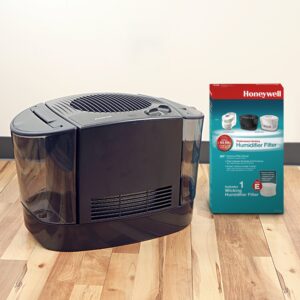 Honeywell HEV685B Easy-to-Care Cool Moisture Console Humidifier, Black – Humidifier for Bedroom, Home or Office