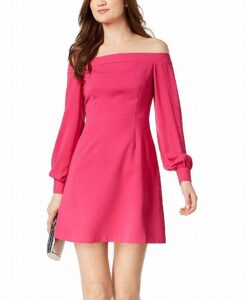 jill jill stuart off the shoulder cocktail dress wineberry 0