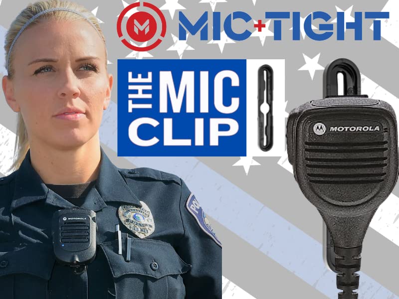 The Mic Clip - Best Police Radio Mic Clip by Mic+Tight