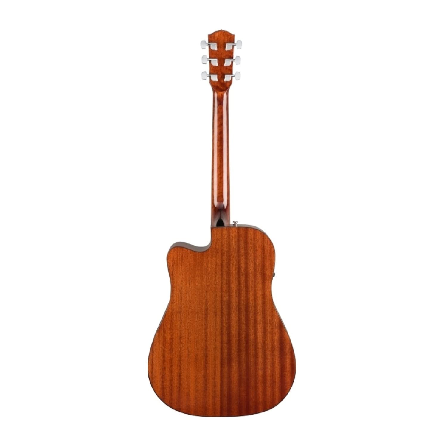 Fender CD-60SCE All-Mahogany Dreadnought Cutaway Acoustic Electric Guitar, with 2-Year Warranty, Fishman Pickup and Preamp System, Natural