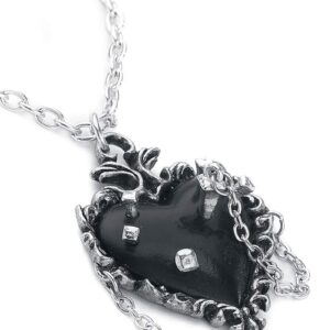 Alchemy of England Witches Heart Pendant, Silver