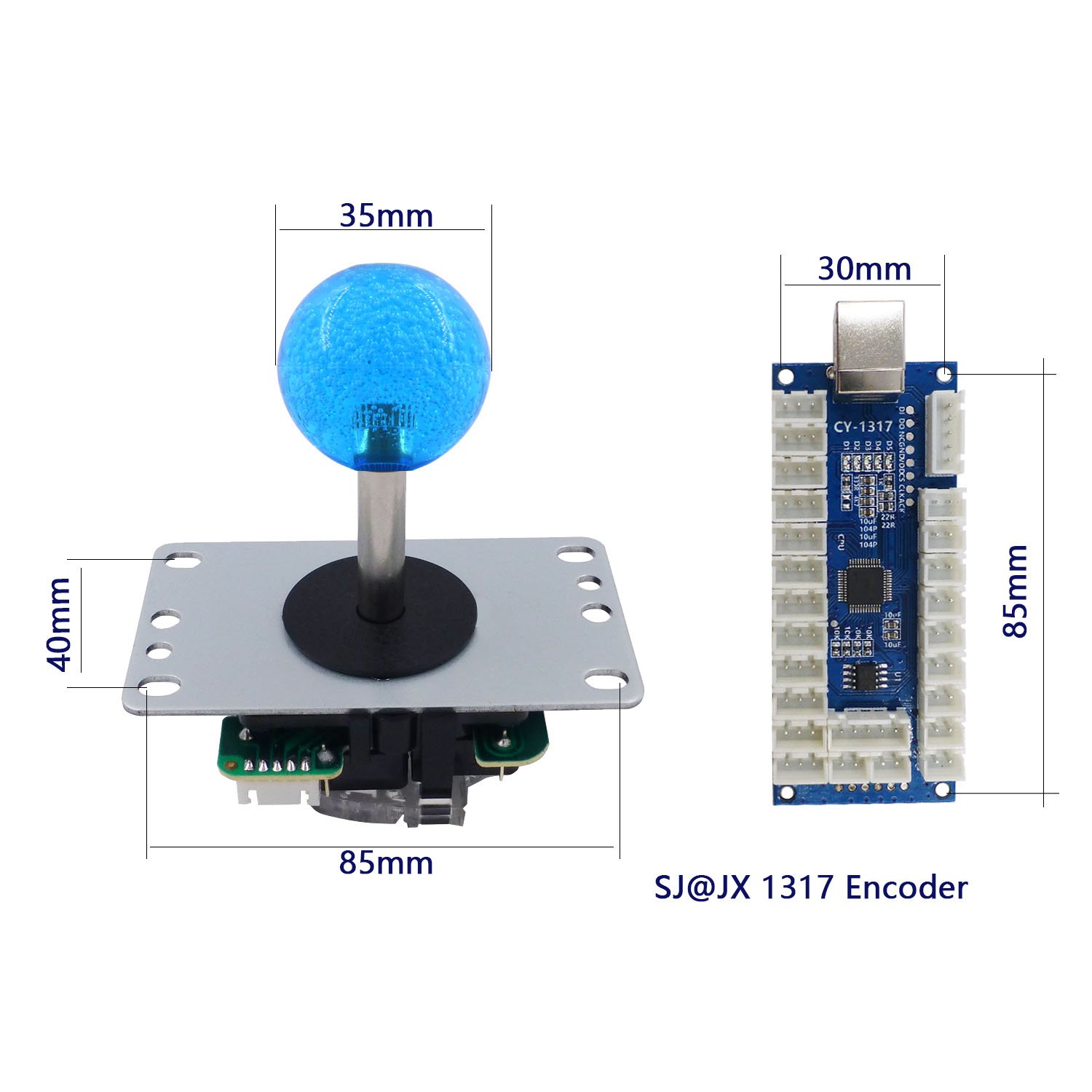 SJ@JX Arcade Game LED DIY Kit Arcade Joystick Zero Delay PS3 USB Encoder PS5 Controller Arcade LED Button Mechanical Keyboard Switch