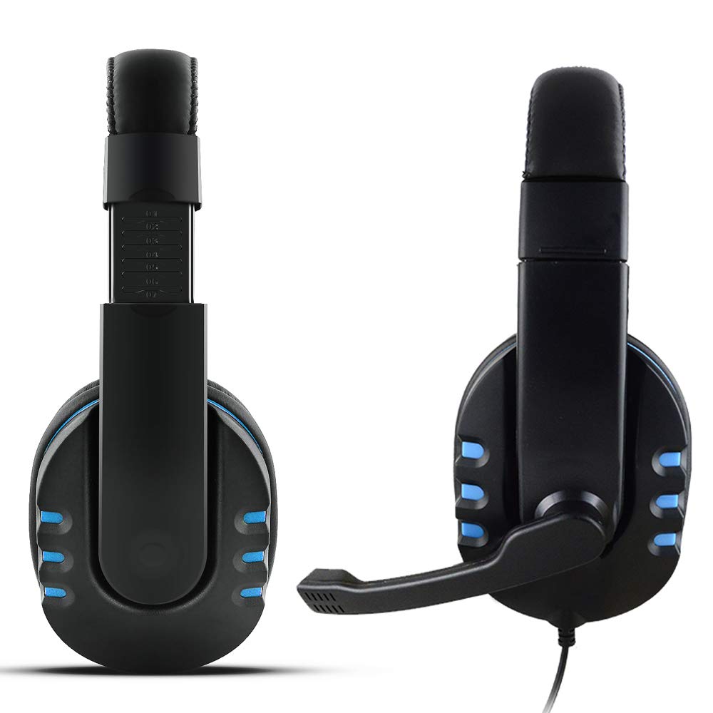 DaKuan 3.5mm Gaming Headset, Over Ear Noise Isolating Headphone with Mic and Volume Control,Compatible with Laptop, PC, PS4, Xbox One Controller, Bonus with Extra 3.5mm Adapter