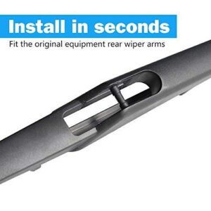 Rear Wiper Blade,ASLAM 12 for Ford Focus 2012-2015 Rear Wipers and 2011-2015 Ford Fiesta Rear Windshield Wiper Blades,Exact Fit(Pack of 2)