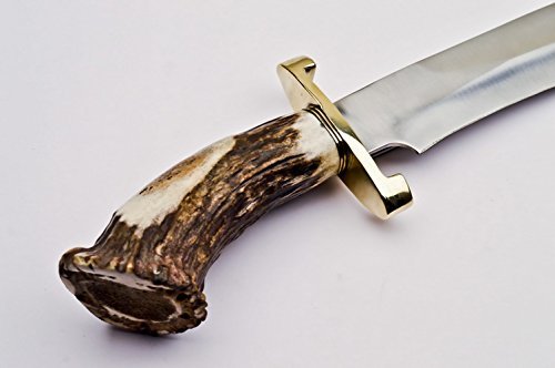 D2 Steel Hand Made Survival Knife Hunting Knife with Stag Antler Handle (S-963)