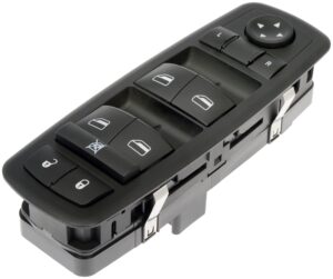 dorman 901-497 front driver side master window switch compatible with select chrysler / dodge / jeep models black